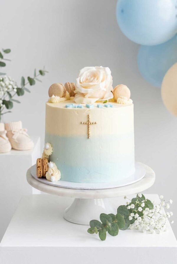 Blauw doop taart Blauw doop taart