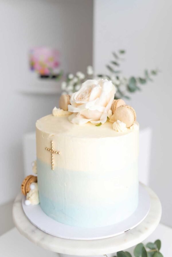 Blauw doop taart Blauw doop taart