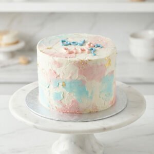 Boy or Girl? gender reveal taart Boy or Girl? gender reveal taart