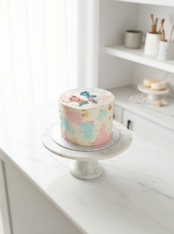 Boy or Girl? gender reveal taart Boy or Girl? gender reveal taart