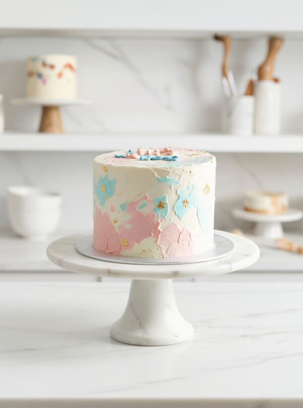 Boy or Girl? gender reveal taart Boy or Girl? gender reveal taart